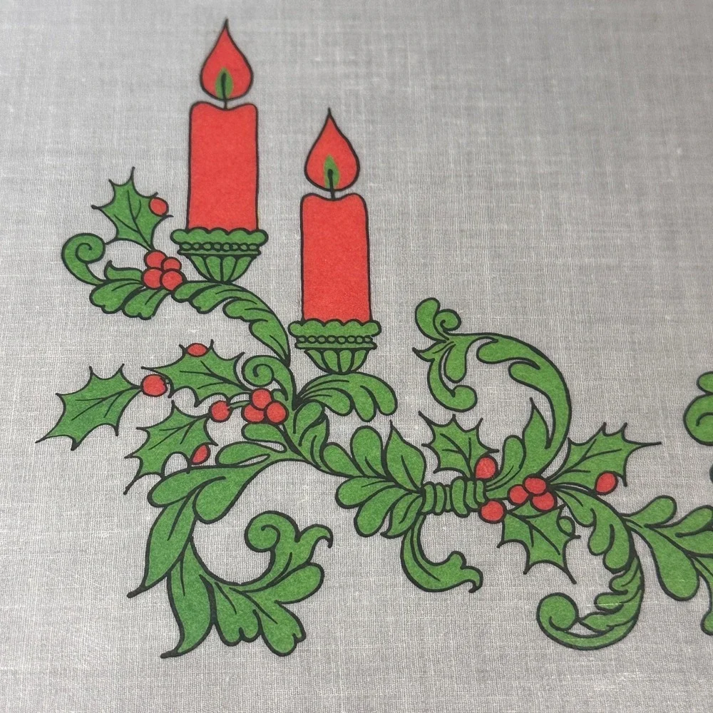 VTG Currier & Ives American Winter Scenes Reversible Set of 8 Holiday Placemats